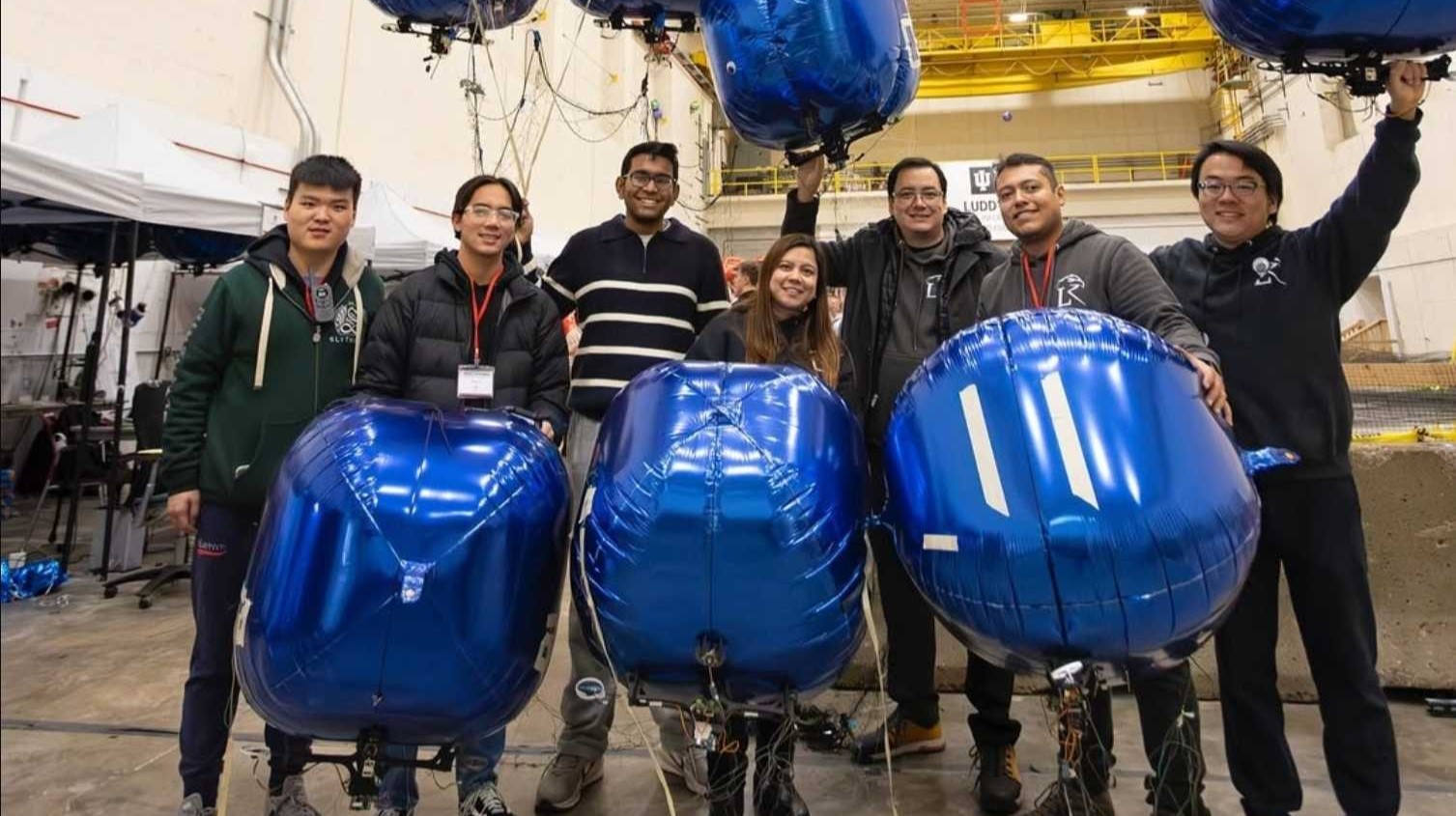 LU Robotics Team: Tony Wu, Thong Vu, Subhadeep Koley, Liz Muñoz, Professor David Saldaña, Diego Salazar D'Antonio and Jiawei Xu